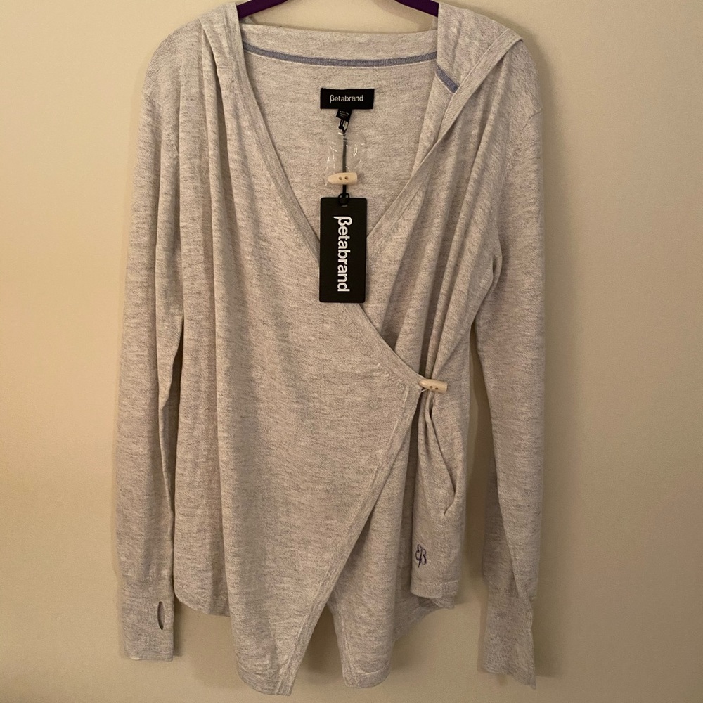 Betabrand Wrap Sweater